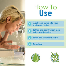 EYEECO on a bathroom counter in a lifestyle scene suggesting daily skincare routine