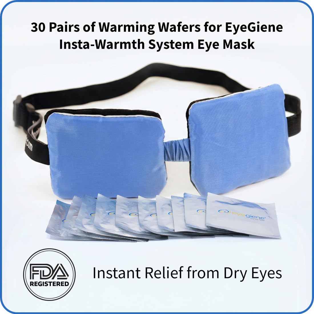 EyeGiene warming wafer close-up texture highlighting gentle even heat