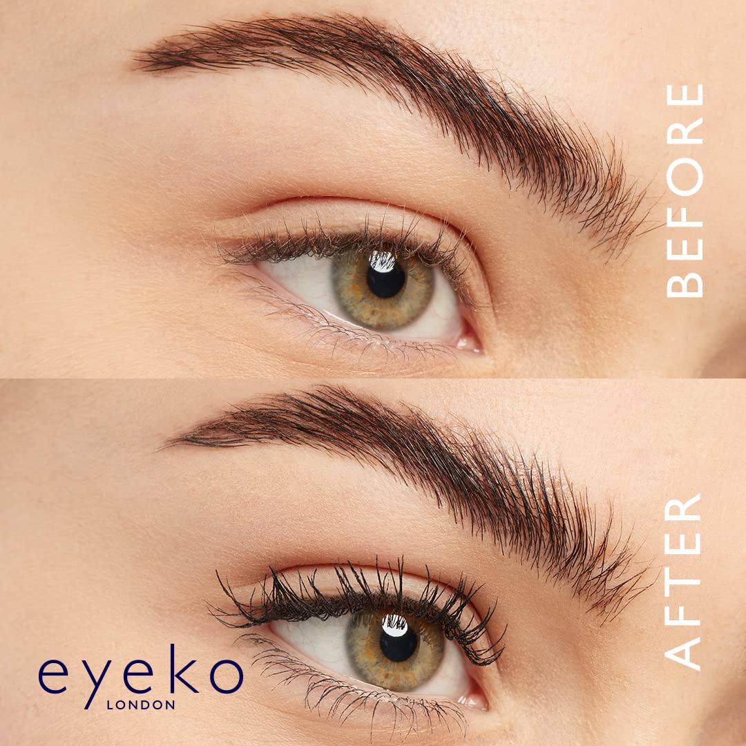 Eyeko mascara placed poolside illustrating water-resistant wear for vacations