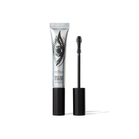 Eyeko guitar-shaped brush front view showing precision and dramatic lift