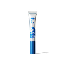 Eyeko Beach Waterproof Mascara inside beach bag lifestyle shot illustrating travel-ready wear
