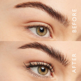 Eyeko Beach Waterproof Mascara wand texture and pigment detail demonstrating dense bristles