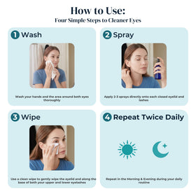 Eye Love bottle staged on bathroom shelf conveying everyday routine and convenient storage