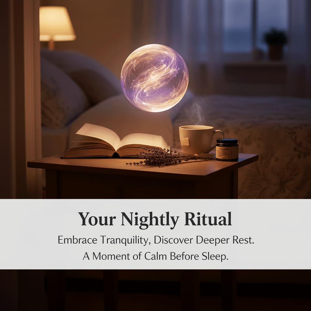 EYUTRD jar on bedside table suggesting relaxing nighttime routine benefit
