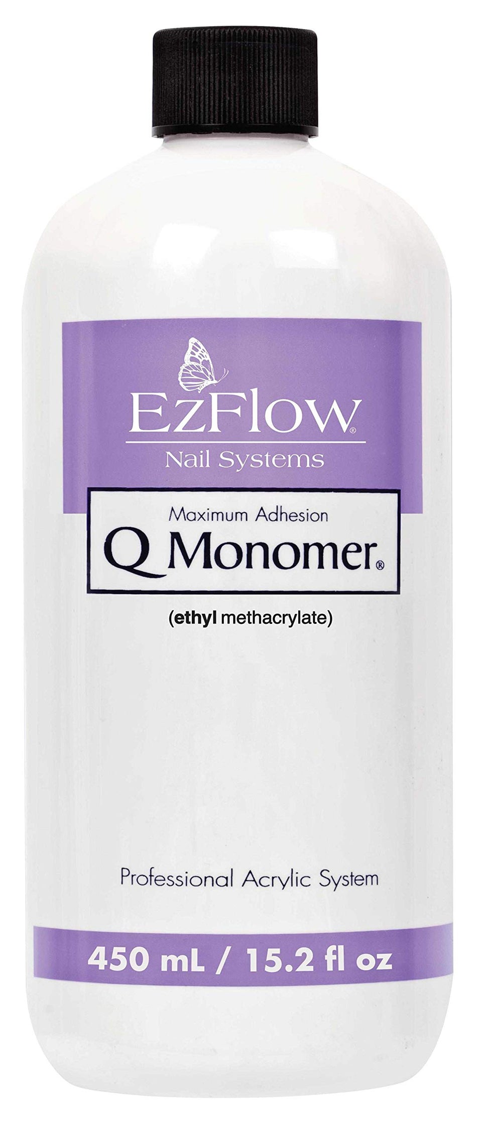 EzFlow bottle front view showing label and easy-pour neck for precise application