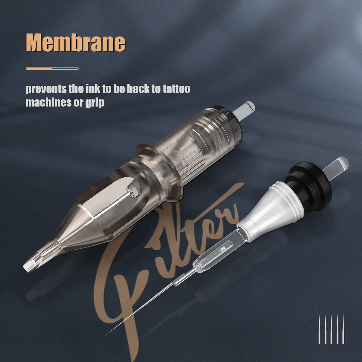 EZTAT2 close-up of stainless steel needle tips highlighting precision and durability