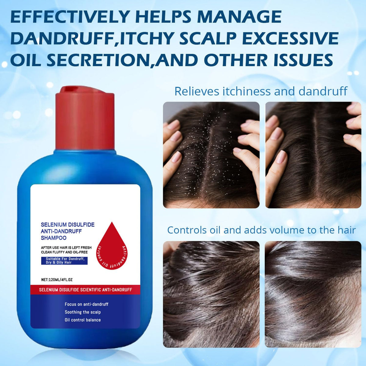 F FENG PEI in-shower use showing scalp massage and oil-control benefit