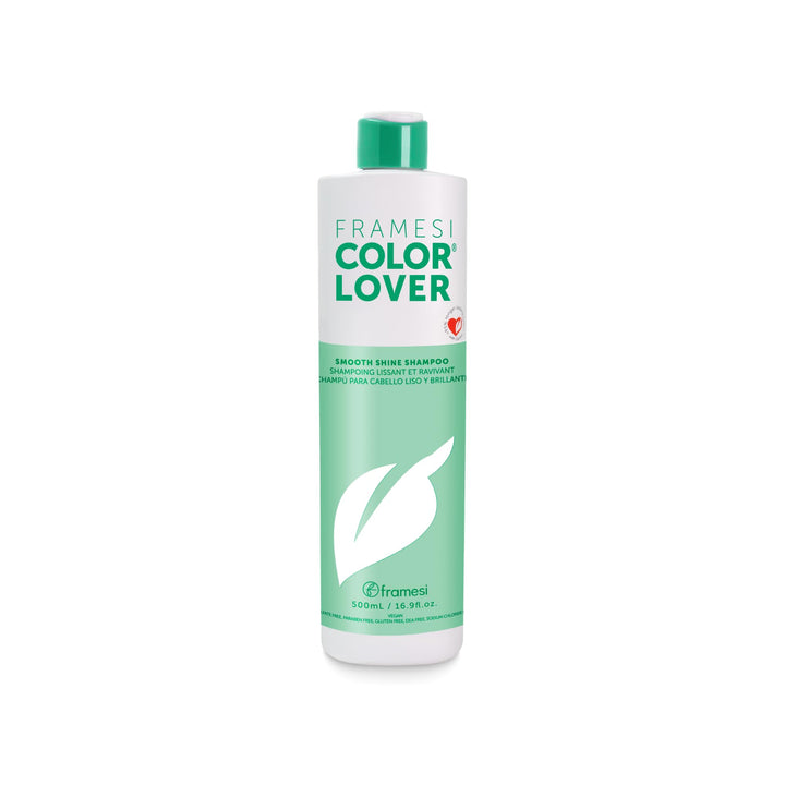F FRAMESI front packaging showing bottle and benefit of smooth shine