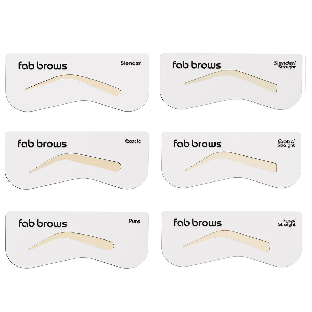 Fab Brows front packaging showing kit contents and quick benefit