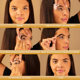 Fab Brows on bathroom vanity lifestyle shot showing everyday use