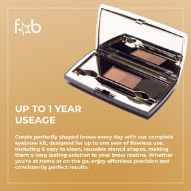 Fab Brows magnifying compact mirror for accurate brow alignment