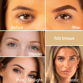 Fab Brows stencil being wiped clean highlighting easy maintenance