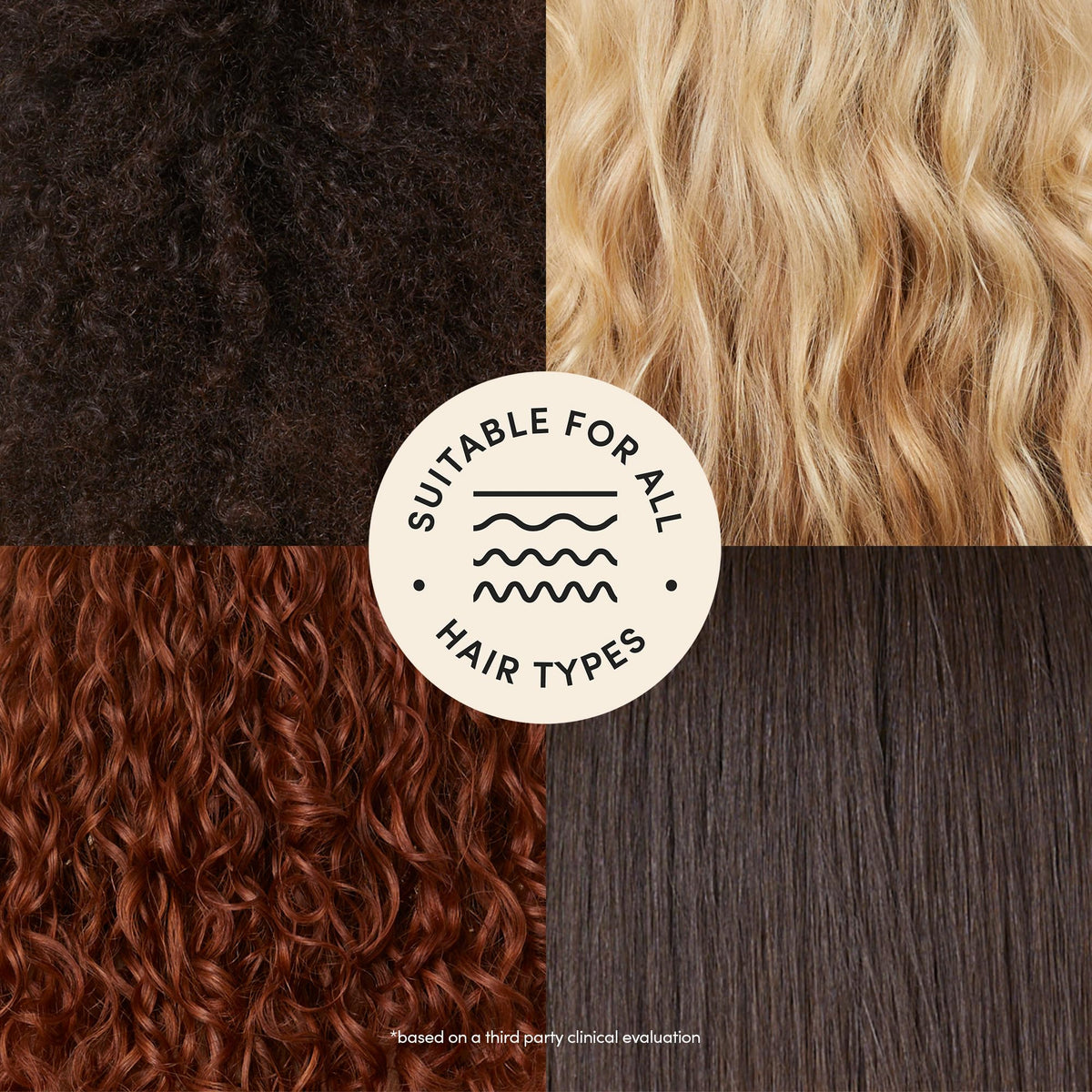 Fable & Mane before and after detangling showing smoother strands