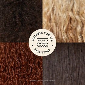 Fable & Mane before and after detangling showing smoother strands