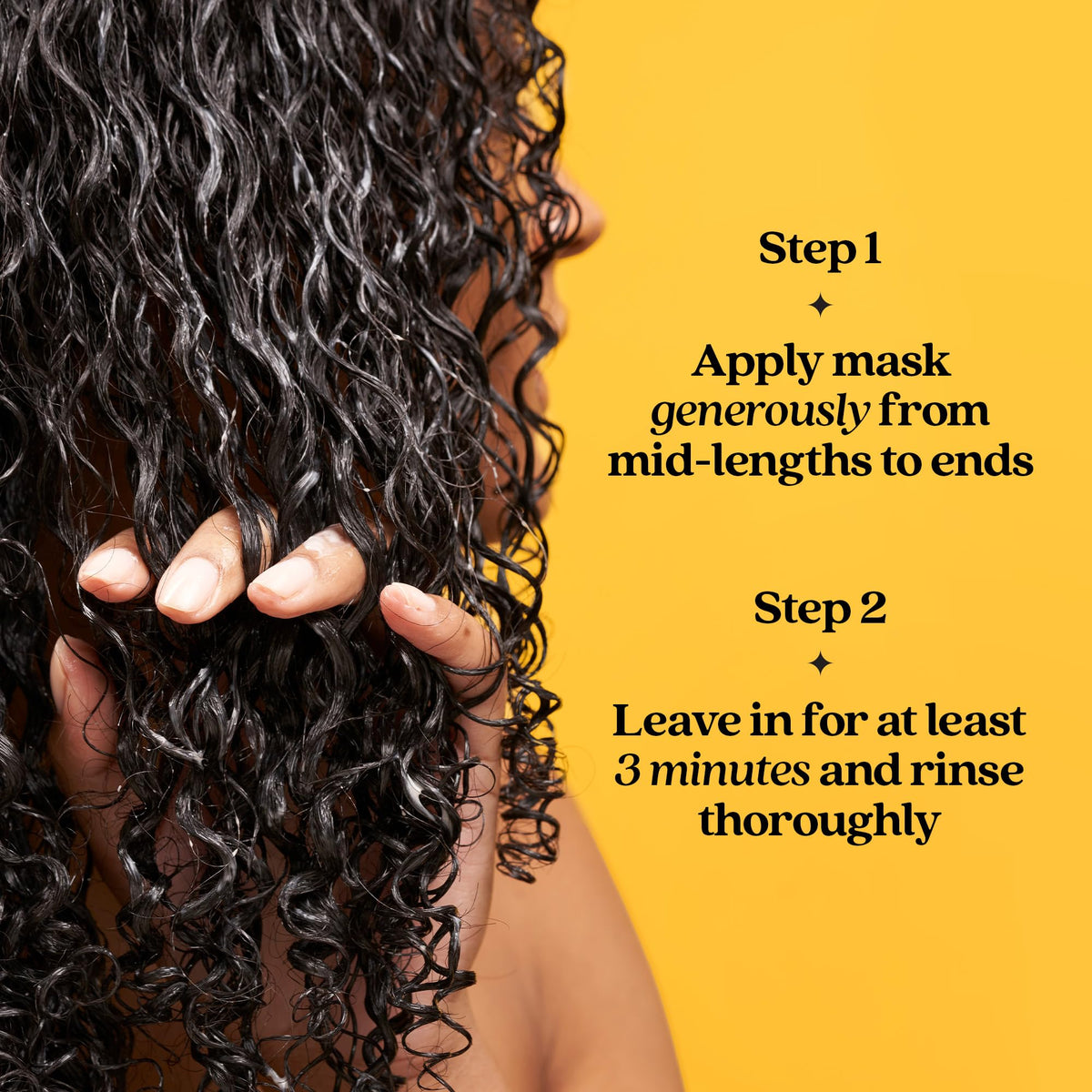 Fable & Mane before and after hair shine comparison showing gloss