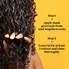 Fable & Mane before and after hair shine comparison showing gloss
