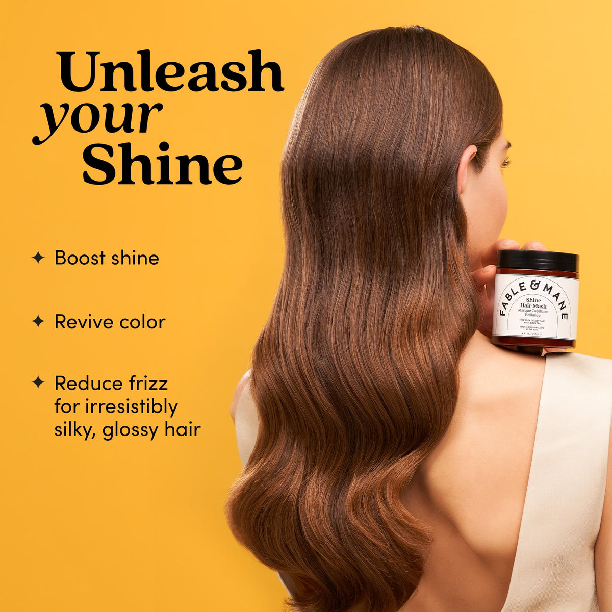 Fable & Mane mask cream texture highlighting smooth application