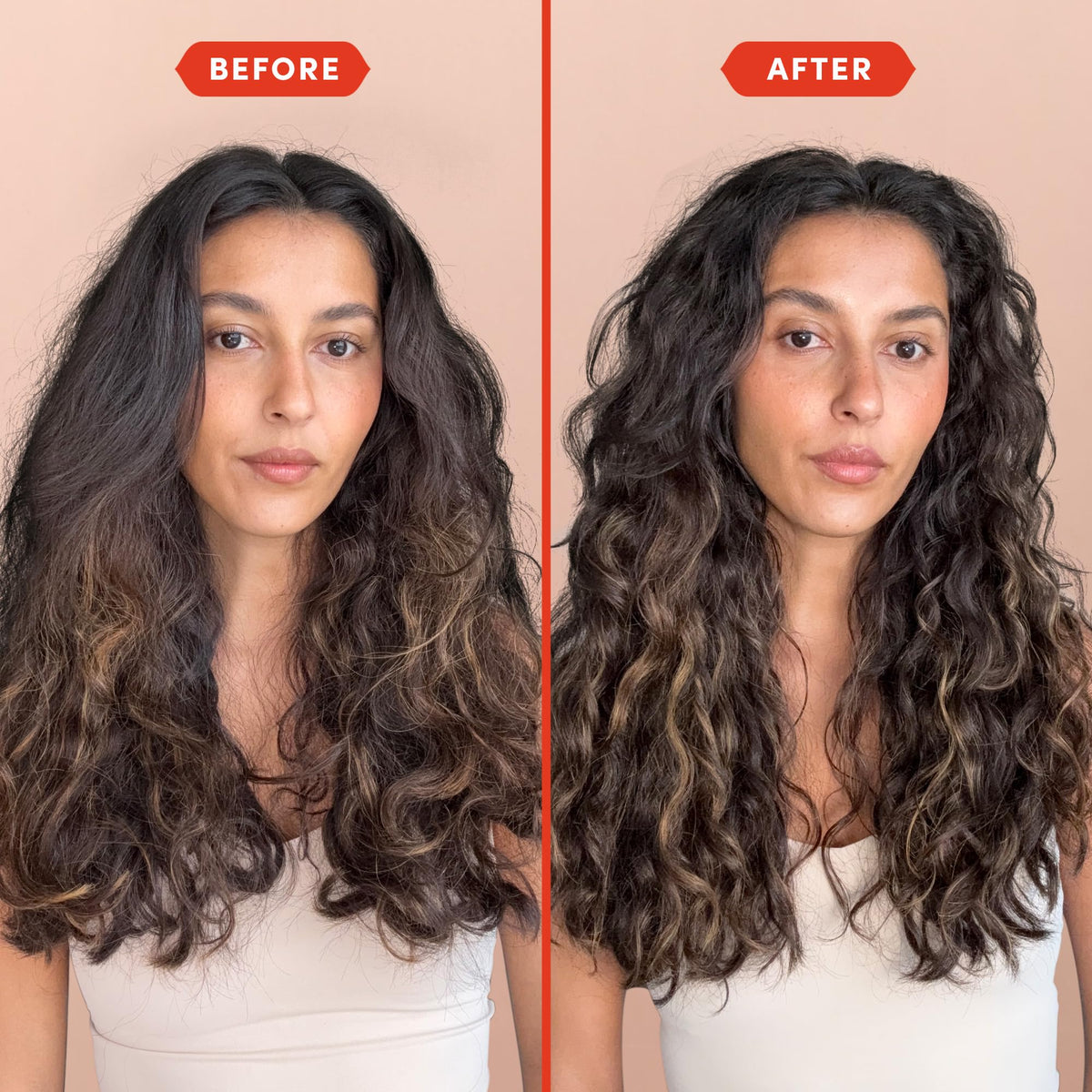 Fable & Mane conditioner poured showing creamy texture and detangling benefit