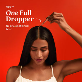 Fable & Mane scalp massage application demonstrating improved coverage