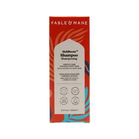 Fable & Mane bottle and box flatlay showing branding, ideal for gift or shelf appeal