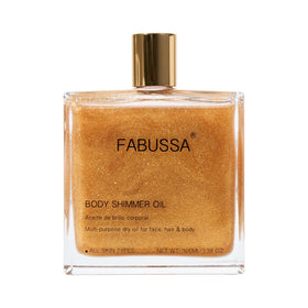 Fabussa bottle front view showing packaging and elegant glow finish
