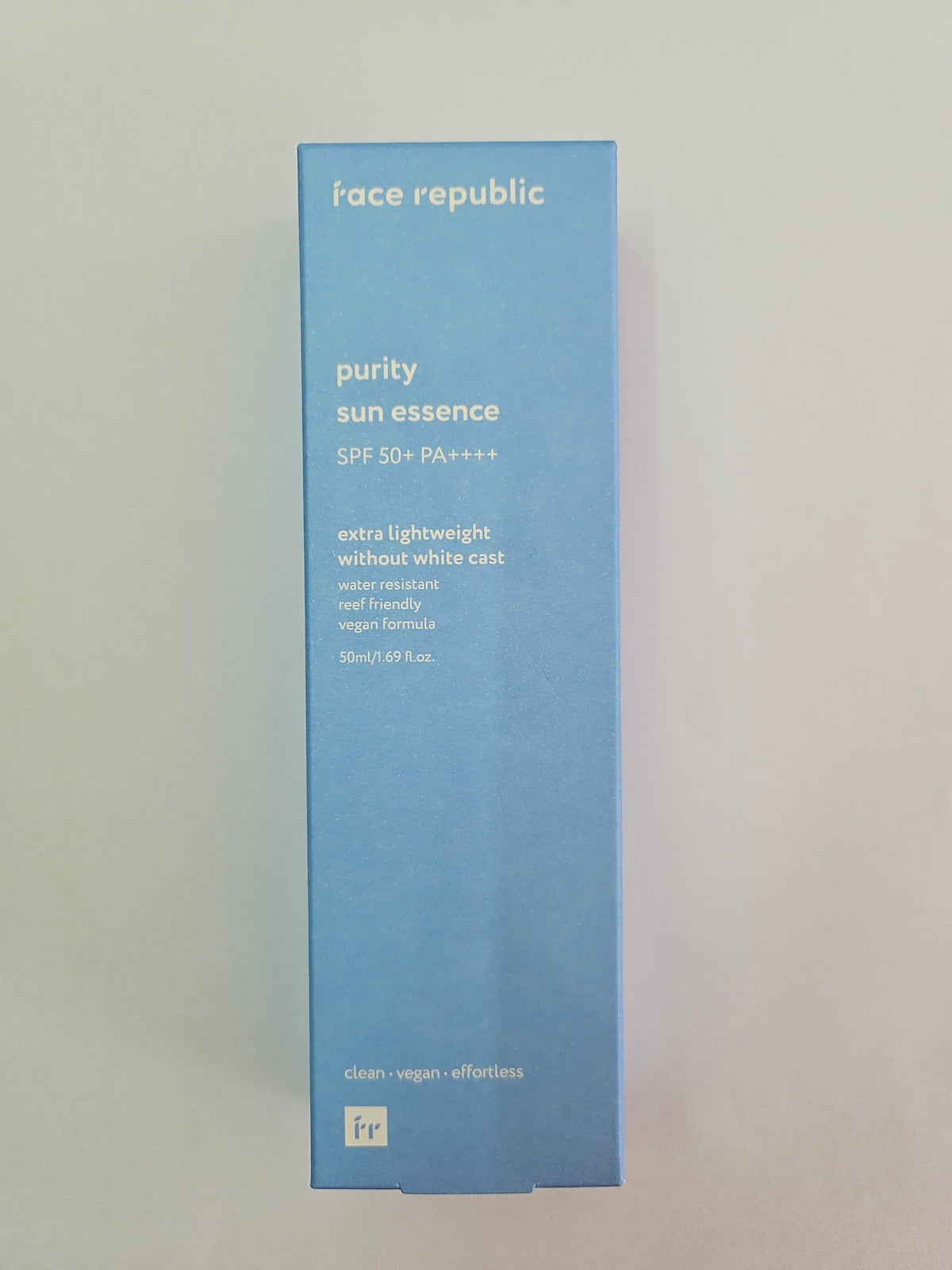 Face Republic at the beach illustrating water-resistant protection for active days