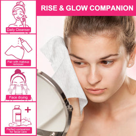 FACEMADE close-up of viscose texture for gentle skin feel