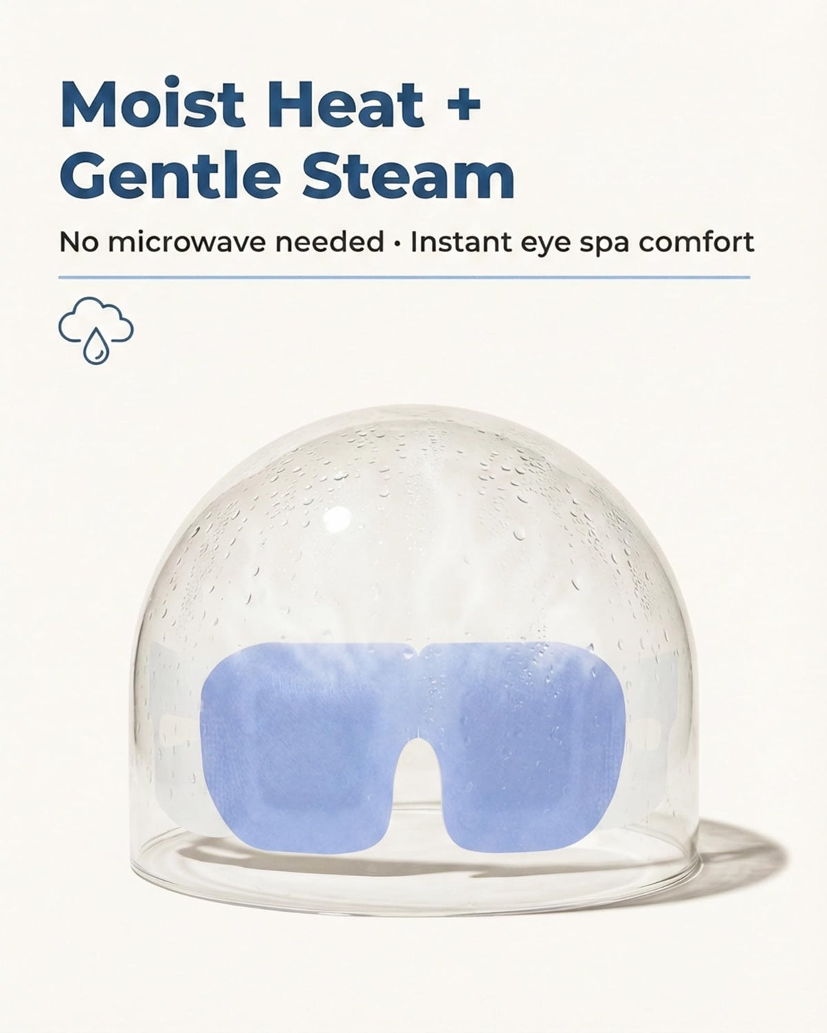 FACEMOON model wearing mask to relieve tired eyes during rest