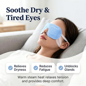 FACEMOON mask warming inside opened pouch providing moist heat