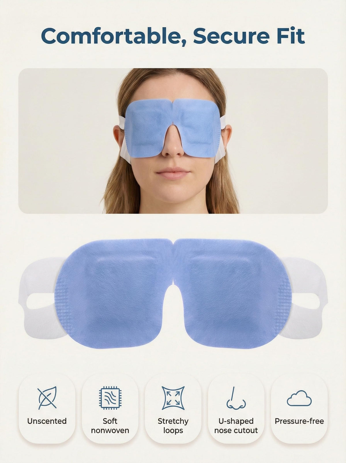 FACEMOON mask held in hand to show compact travel-friendly size