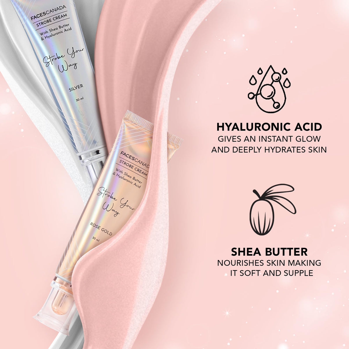 FACESCANADA size comparison with 30ml tube showing portable skincare benefit
