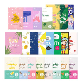 FACETORY box front packaging showing 23 masks and gift-ready design