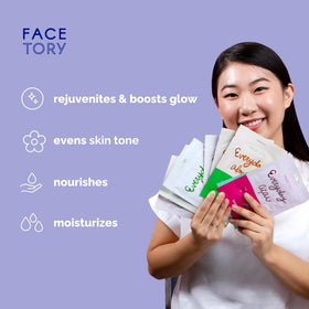 FACETORY close-up of mask essence texture showing lightweight hydration benefits