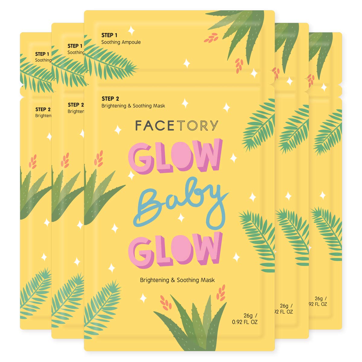 FACETORY pack front view showing product and benefits