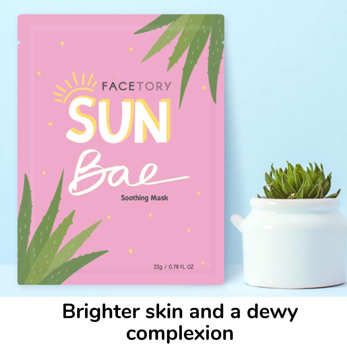 FACETORY viscous essence dripping from mask edge, nourishing hydration visible