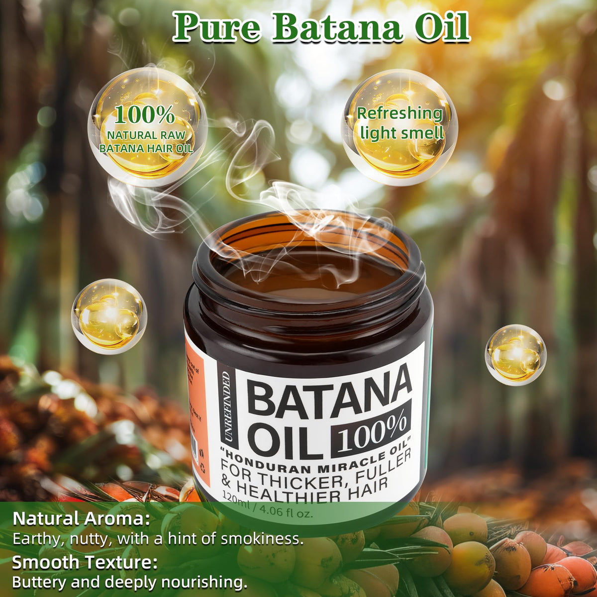 Fadelo Batana oil applied to hair ends demonstrating smoothing effect and reduced frizz