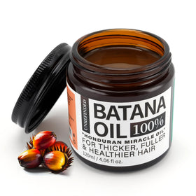 Fadelo Batana oil jar front showing product and clean packaging benefit shine