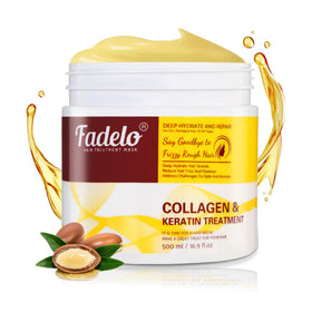 Fadelo front packaging 500ml showing product and benefits