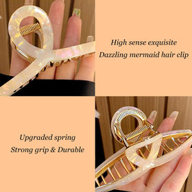 FAELBATY clip securing long hair demonstrates firm grip and comfort
