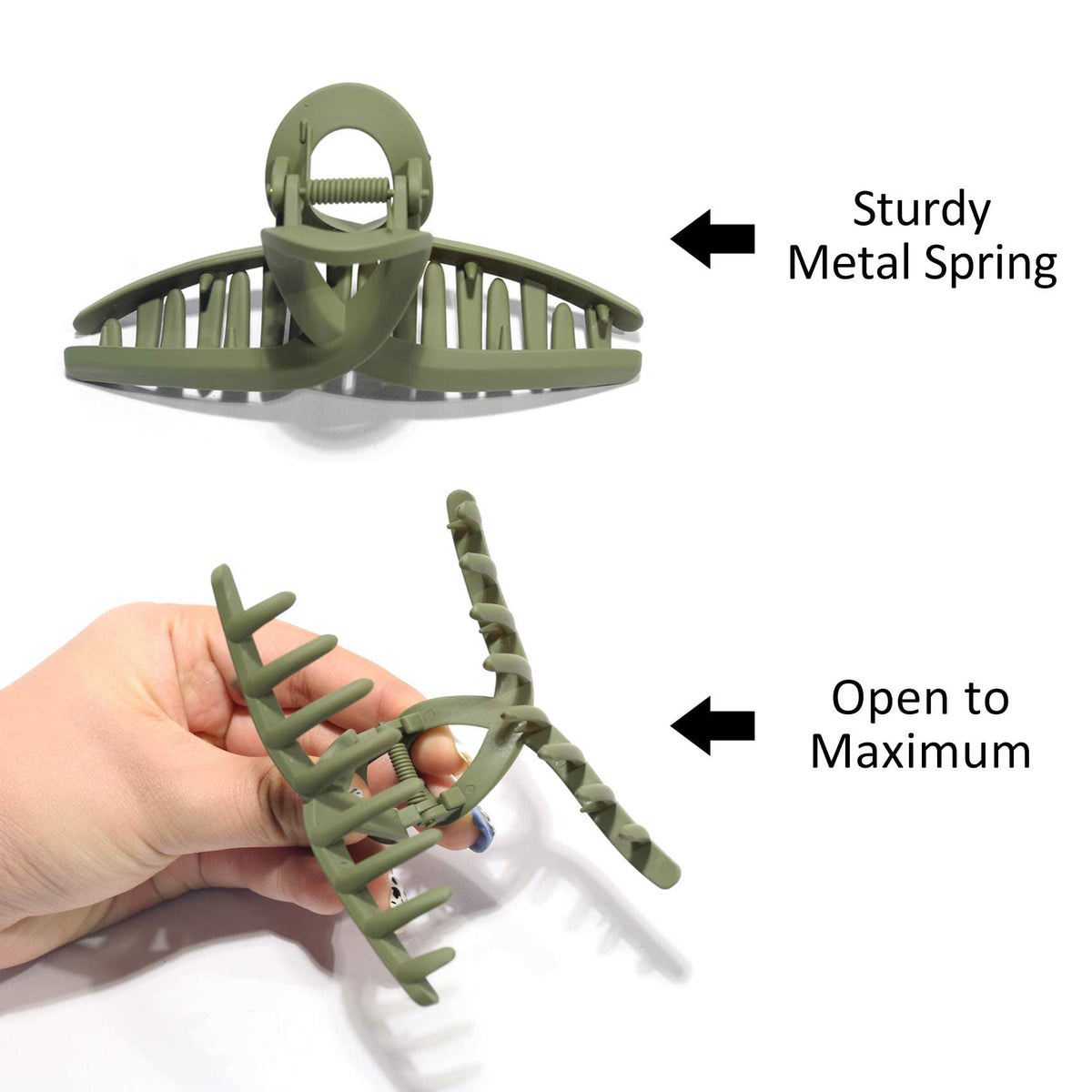 FAELBATY clip held in hand to show size and easy everyday handling