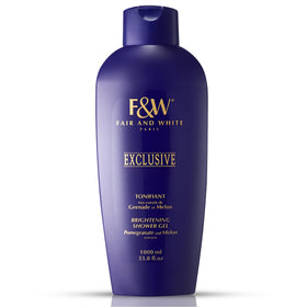 FAIR & WHITE bottle front view showing label and fresh melon scent benefit