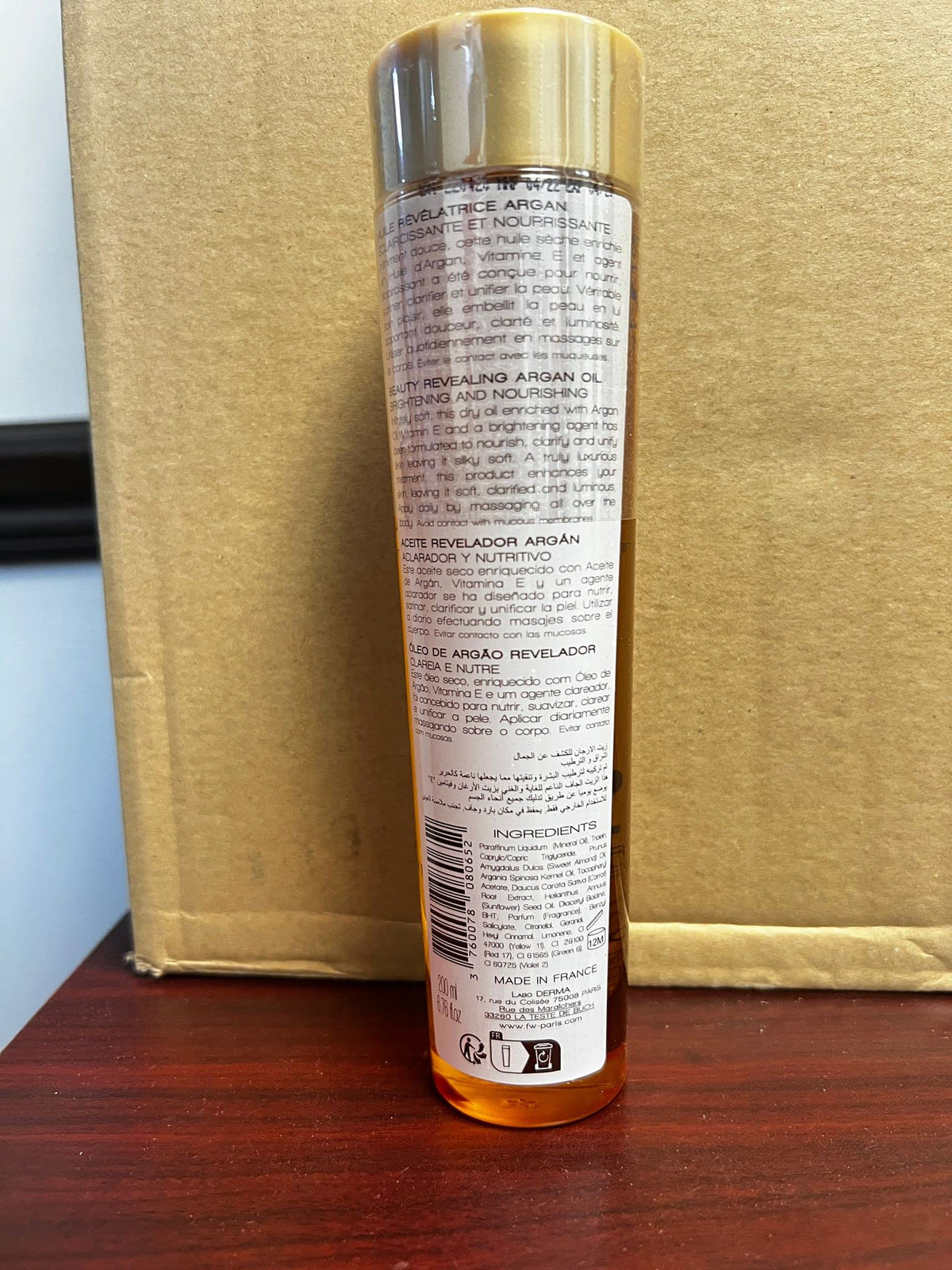 FAIR & WHITE lotion on bathroom shelf showing everyday use and convenient storage
