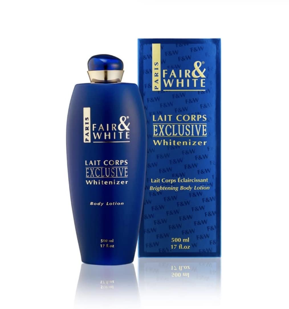 FAIR & WHITE front packaging showing 500 ml bottle for moisture and brightening