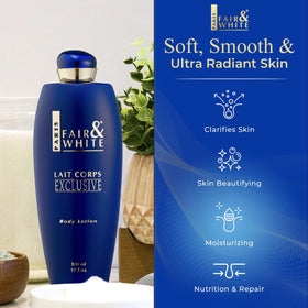 FAIR & WHITE ingredient label detail highlighting key actives and formulation safety