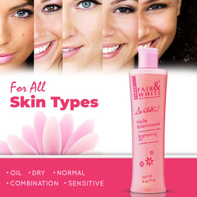 FAIR & WHITE almond oil ingredient visual emphasizing nourishing properties