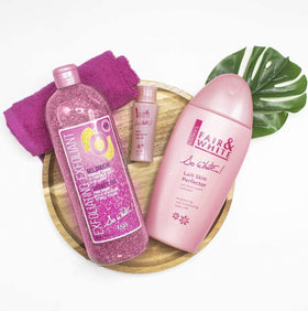 FAIR & WHITE product on bathroom shelf conveying routine-friendly storage