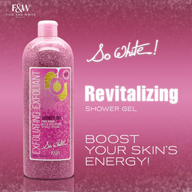 FAIR & WHITE pump dispensing gel demonstrating easy one-hand application