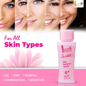 FAIR & WHITE close-up of silky serum texture highlighting quick absorption