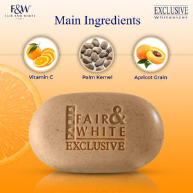 FAIR & WHITE creamy lather close-up highlighting gentle exfoliation