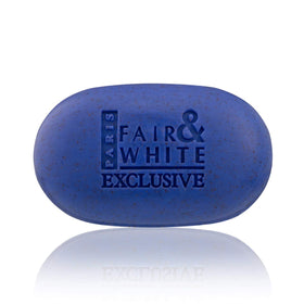 FAIR & WHITE soap paired with body lotion illustrating post-exfoliation moisturization